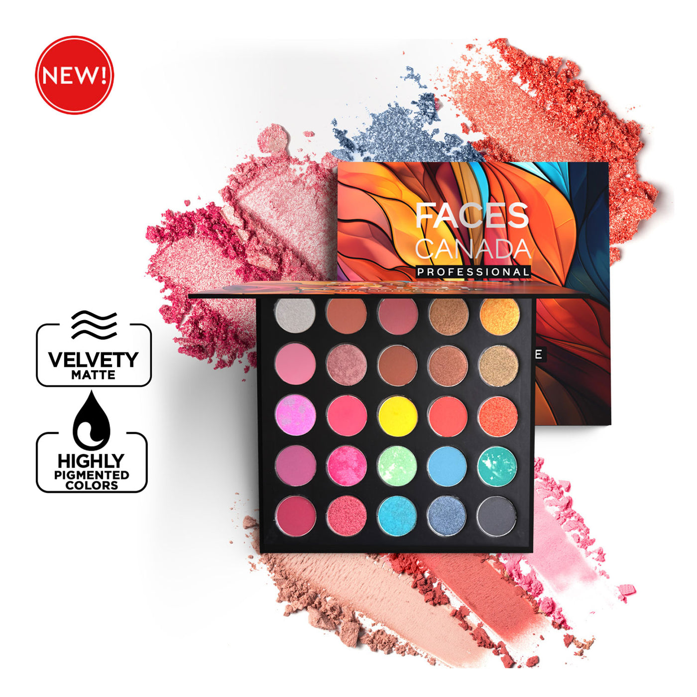 Professional 25-in-1 Eyeshadow Palette Flamboyant